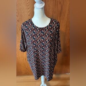 NWT Lularoe Irma Shirt XXS High Low Tunic T-shirt Oversize Black Blue Red